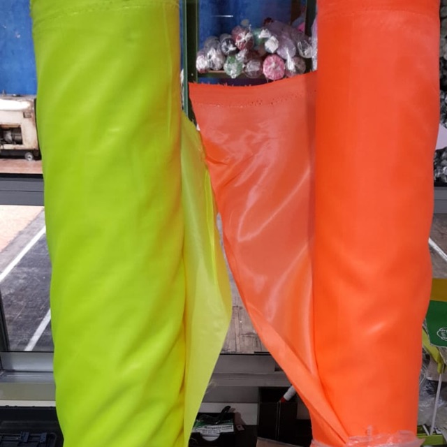 P9 STABILO / SAFETY CLOTHES / SAFETY VEST MATERIAL / SAFETY JACKET ราคาต่อ 1 หลา/90ซม. กว้าง 150ซม.