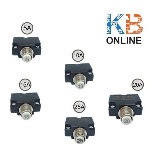 เบรคเกอร์รีเช็ต 5A 10A 15A 20A 25A 125V/250V AC3 2 V DC