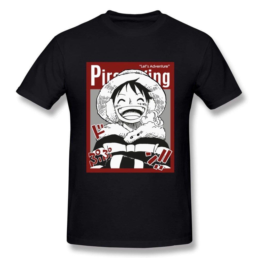 Tribal Wars Porn - One Piece T Shirt Luffy Tees For Man Slim Fit Short-Sleeved