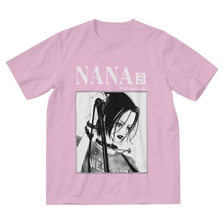 เสื้อยืดคอกลมเสื้อยืดแขนสั้น ผ้าฝ้าย 100% พิมพ์ลายอนิเมะ Nana Osaki สไตล์ญี่ปุ่น ฮาราจูกุ สําหรับผู้ชายS-5XL