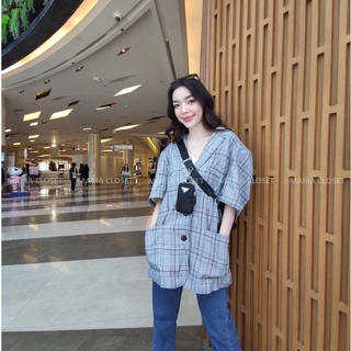 Maria Closet 💓 Blazer Oversize ✨ เสื้อสูท oversize ✨ ผ้าคอตตอน ใส่สบาย