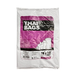 ถุงขยะ 1 กก. ขนาด 18 x 20 นิ้ว สีดำ ถุงขยะ Garbage bag 1 kg. Size 18 x 20 inches. Black.