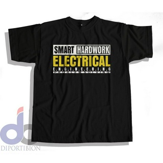 เสื้อยืดแขนสั้น พิมพ์ลาย Smart HARDWOKR วิศวกรรมไฟฟ้า