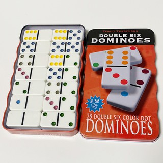 โดมิโน่ ขนาดมาตรฐาน,28 แผ่น，DOMINOโดมิโน，แต้มคู่หกDOMINOเกมกระดานผู้ใหญ่บอร์ด，ของเล่น