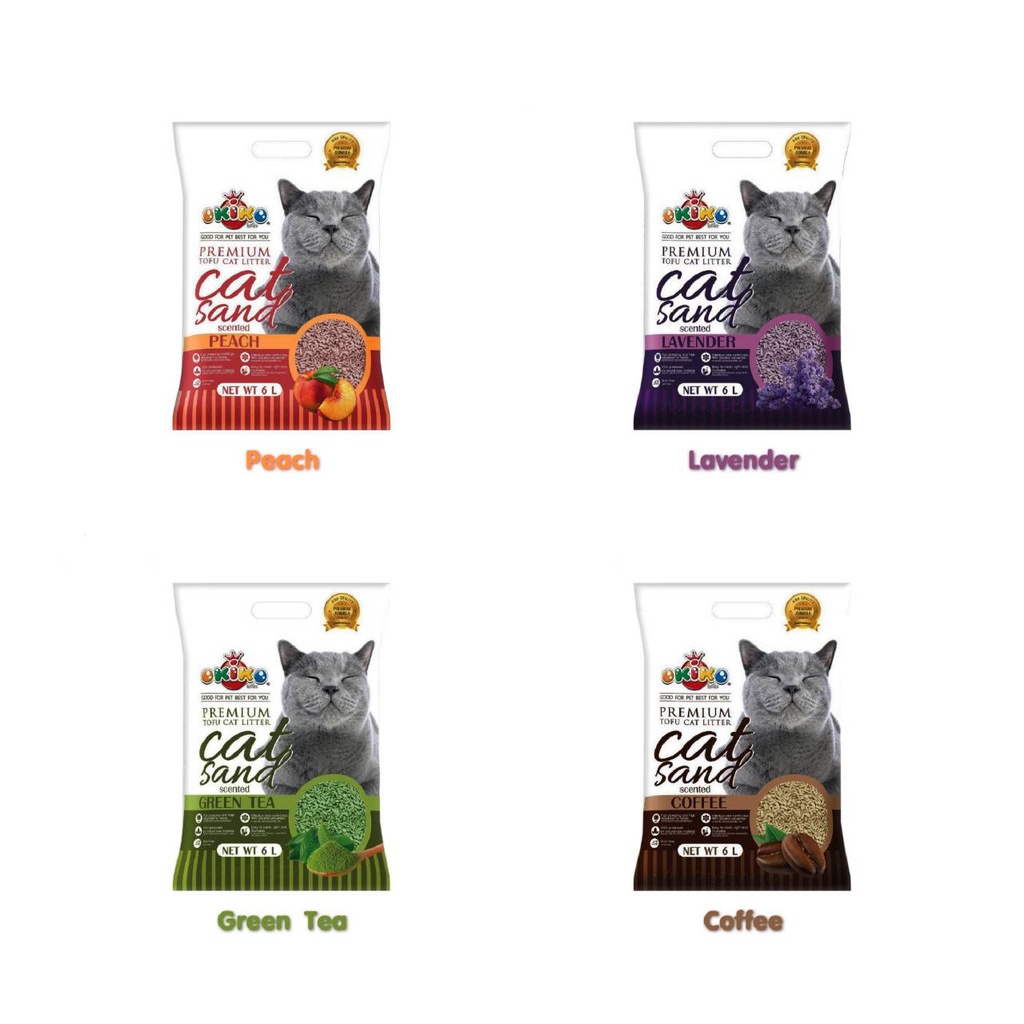 ✱❦Okiko ทรายแมวเต้าหู้ ขนาด 6L.