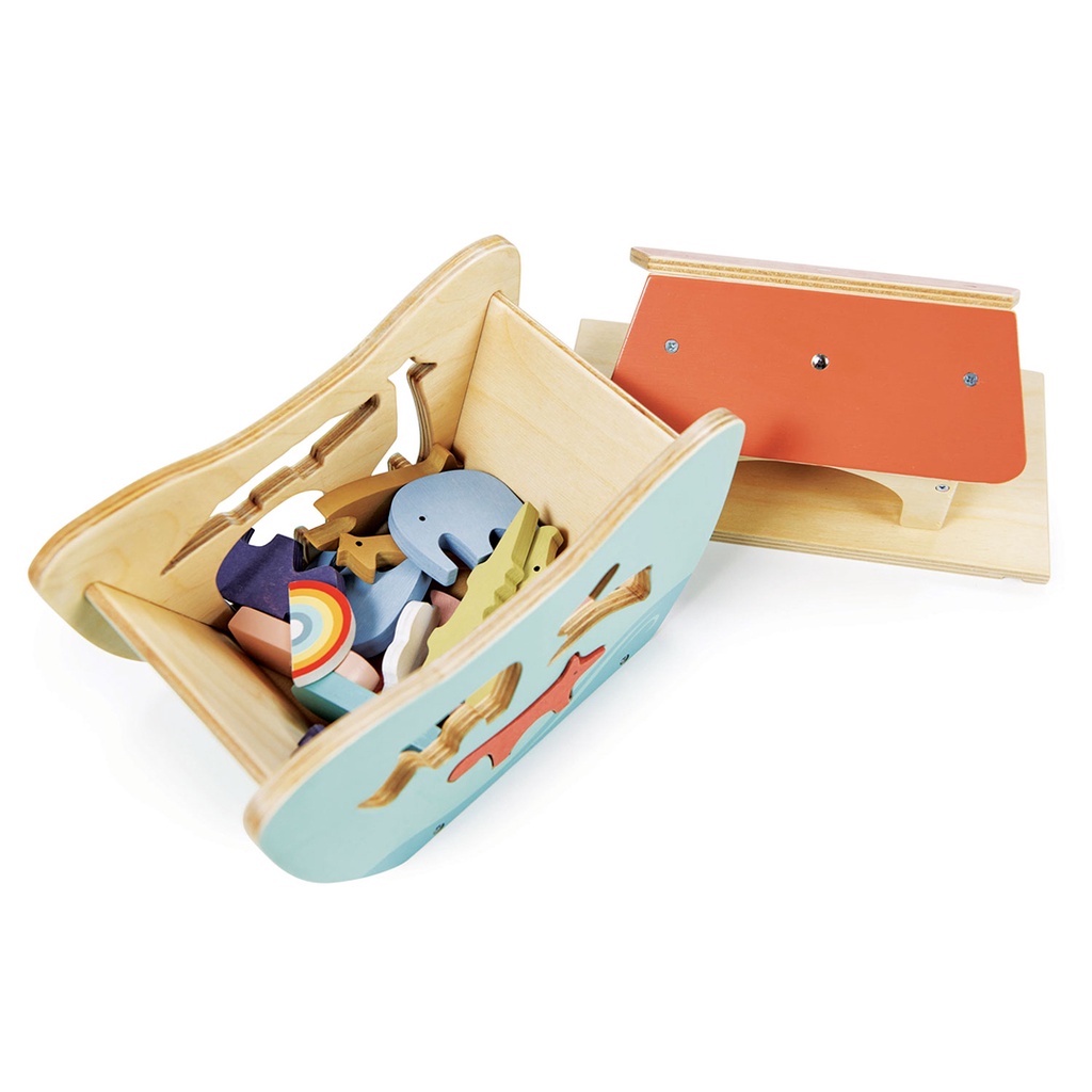 Tender Leaf Toys ของเล่นไม้ ของเล่นเสริมพัฒนาการ เรือโนอาห์น้อย Little Noah's Ark