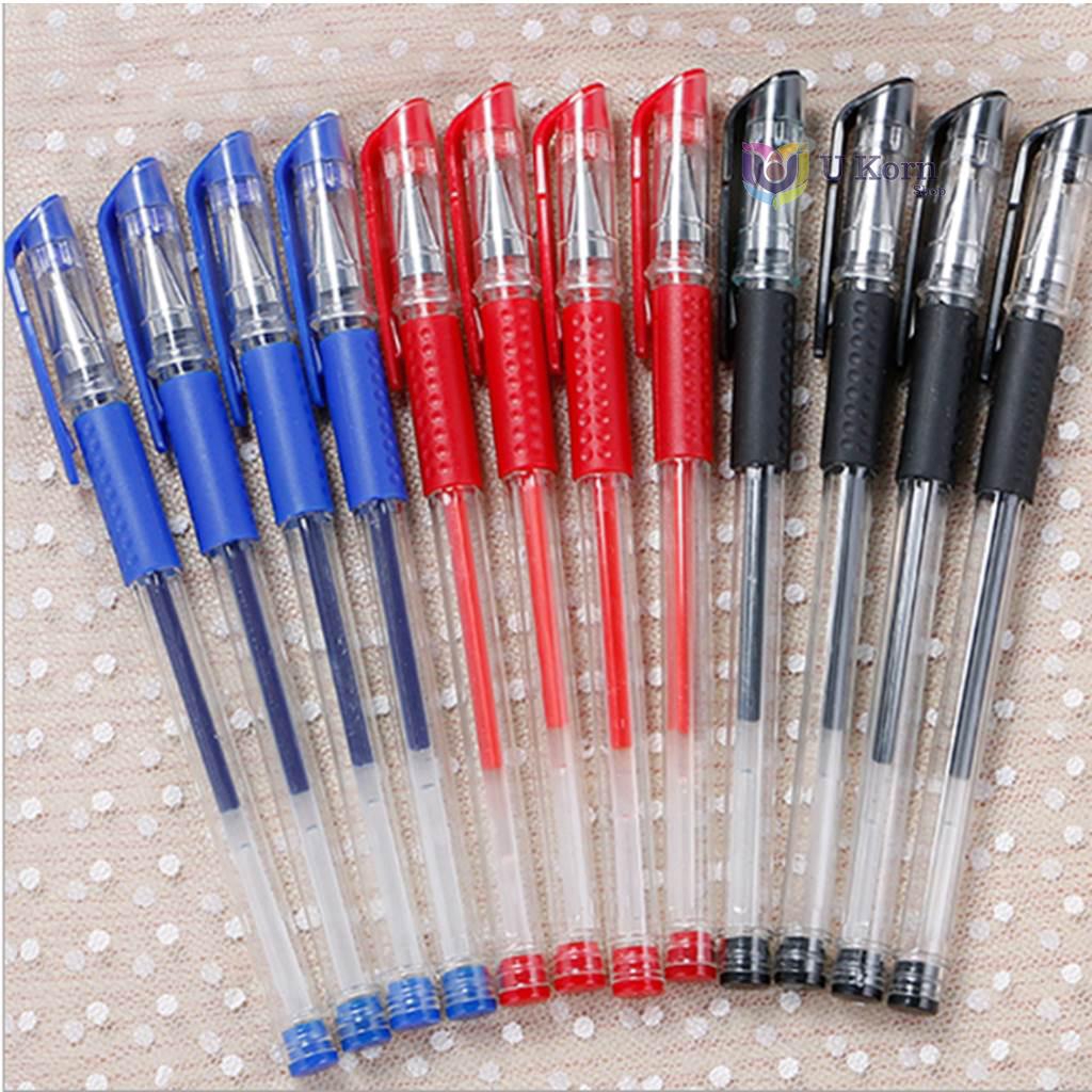 ปากกาเจล Classic 0.5 มม. (สีน้ำเงิน/แดง/ดำ) ปากกาหมึกเจล มี 3 สีให้เลือก 0.5mm หัวเข็ม  uk99