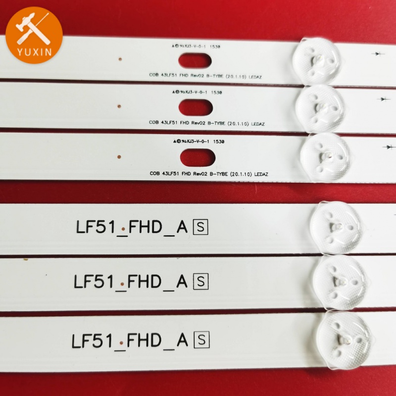 LG TV Backlight Strip 43LF510 1 ชุด (6 ชิ้น/เซ็ต 7leds) LF51_FHD_A LF51_FHD_B LED Strip สําหรับ LG 4