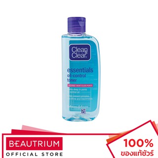 CLEAN &amp; CLEAR Essentials Oil Control Toner โทนเนอร์ 100ml