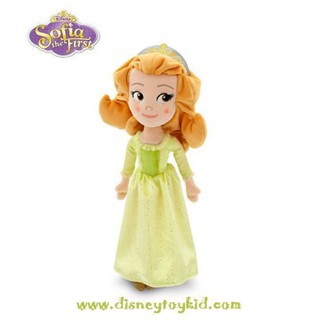 ตุ๊กตาผ้าแบบนิ่ม แอมเบอร์ สูง 13 นิ้ว -- Amber Plush Doll - Sofia the First - Small - 13 สินค้านำเข้า Disney USA