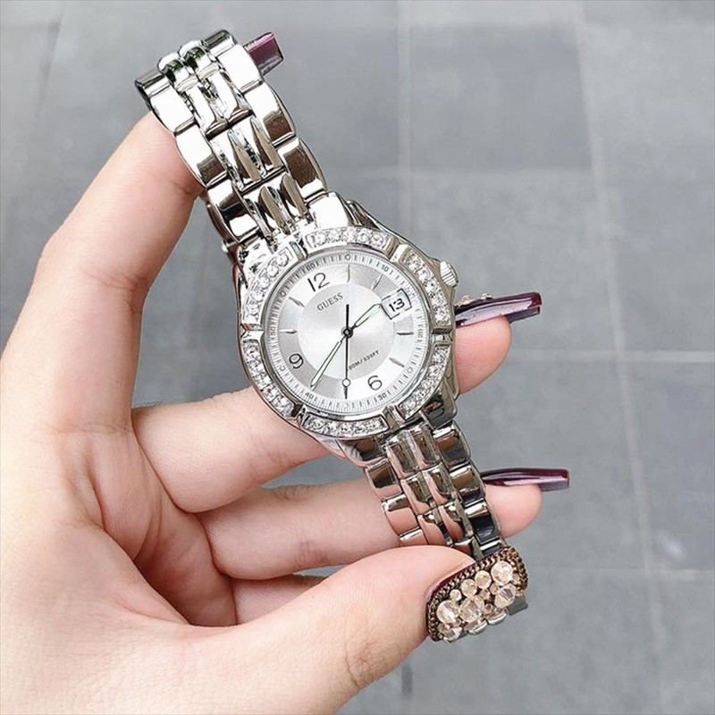 Guess าว่าแท้100% นาฬิกาข้อมือเพชรสายสแตนเลสเชือกนาฬิกา W85110L1 W0026L1  W11069L1 G75511M G75791M-36MM FA-39 | Shopee Thailand