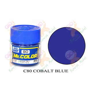 สีสูตรทินเนอร์ Mr.hobby Mr.color C80 Cobalt Blue Gloss 10ml