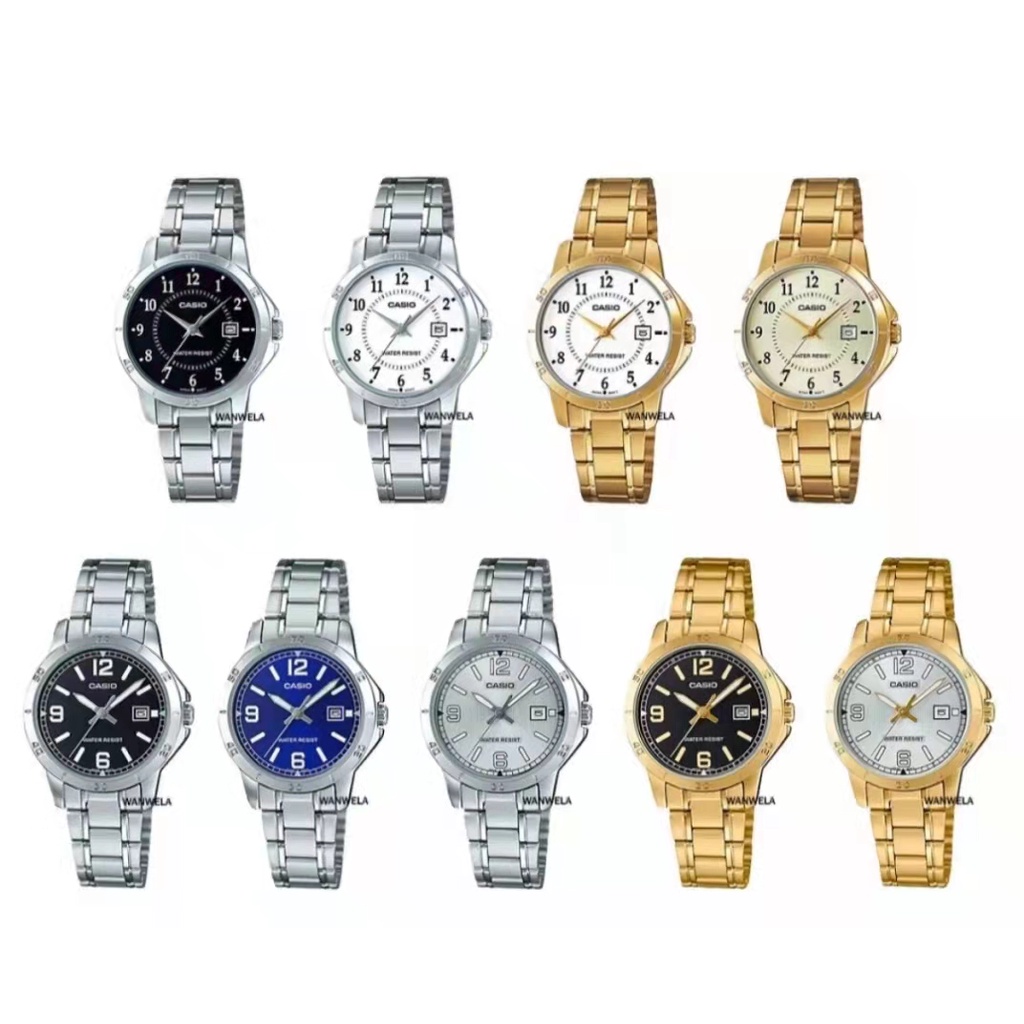 นาฬิกาCASIOแท้💯 LTP-V004V Series รุ่น LTP-V004D-1B/LTP-V004D-1B2/LTP-V004D-2B/LTP-V004D-7B/LTP-V004D