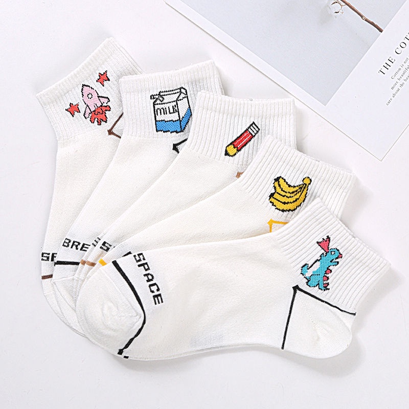 FASHION Girls Socks Cute Elegant Lovely Cartoon Sweet Cotton Women Socks Animals Character Casual Sh