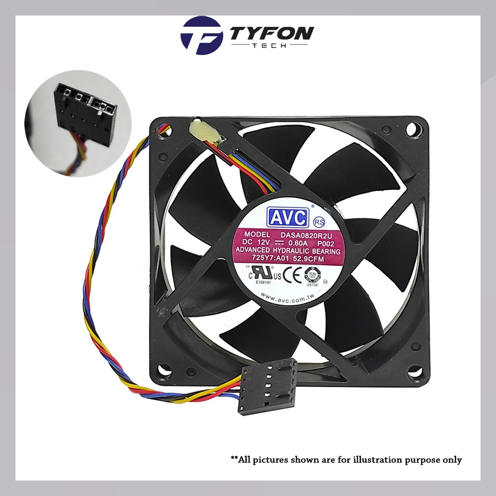 Mix Branded Casing Fan 5-pin 80*80*20mm (ตกแต่งใหม่)