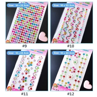 สติกเกอร์อะคริลิค รูปเพชร ขนาดเล็ก สำหรับติดตกแต่ง DIY