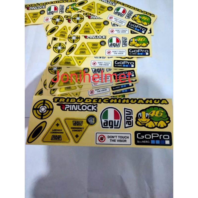 สติกเกอร์ติดหมวกกันน็อค Agv