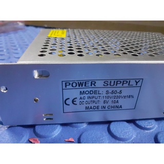 Switching PowerSupply 5V10A สวิทชิ่ง เพาวเวอร์ ซัพพลาย 5V10A ไฟ DC