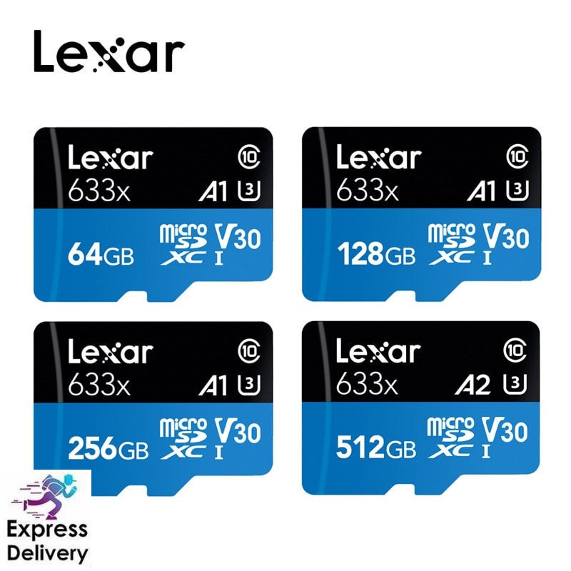 Lexar real capacity 512GB micro sd card 32GB 64GB 128GB 256GB high speed SDXC/SDHC Flash Memory Card micro sd