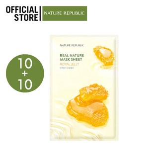 REAL NATURE ROYAL JELLY MASK SHEET 10 + 10