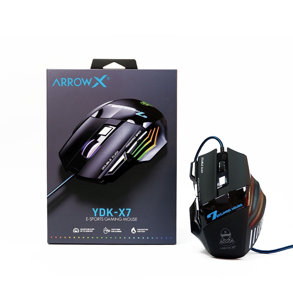 MOUSE Gaming ยี่ห้อ ArrowX รุ่น X7