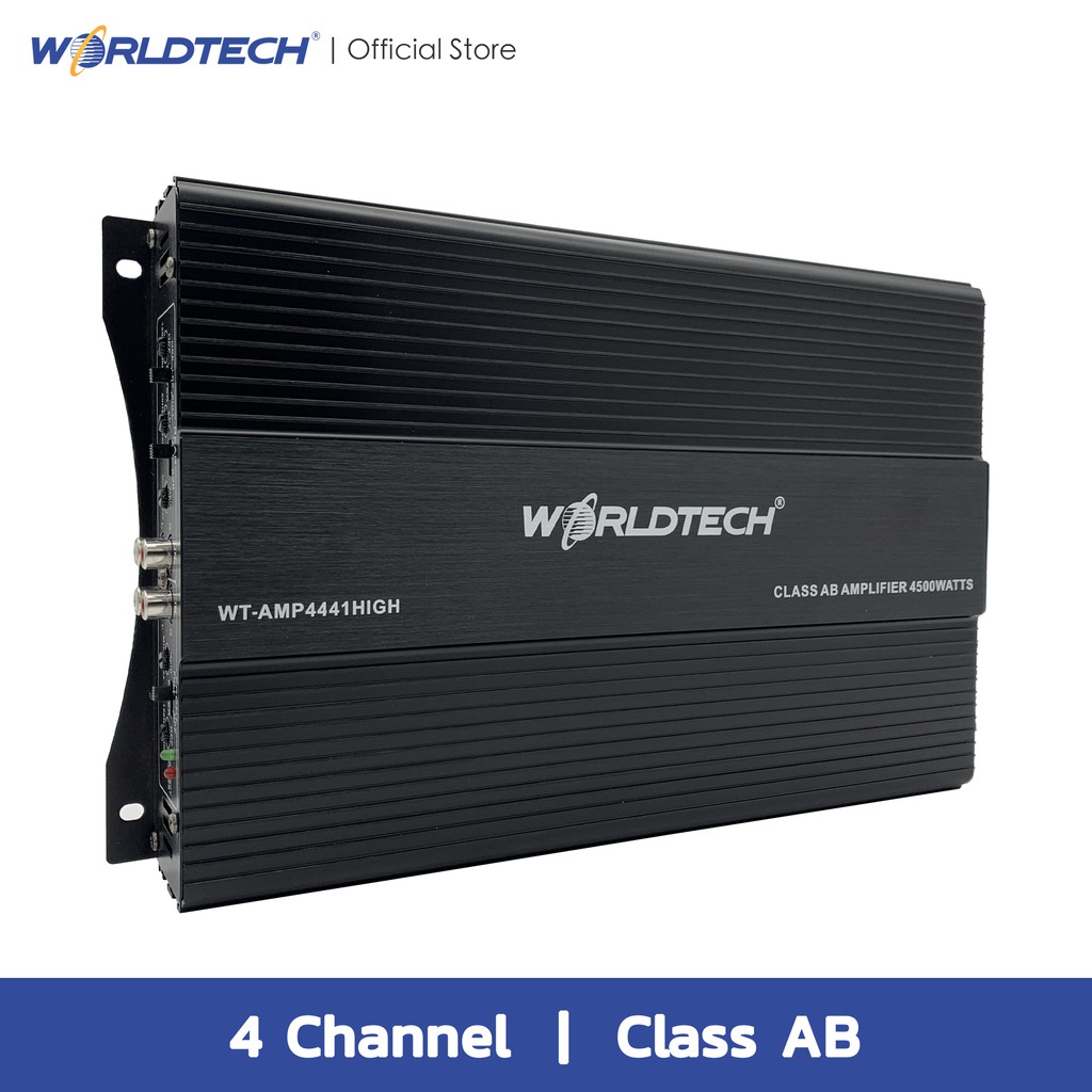 Worldtech รุ่น WTAMP4445HIGH เพาเวอร์แอมป์,แอมป์ขยายเสียง (Car