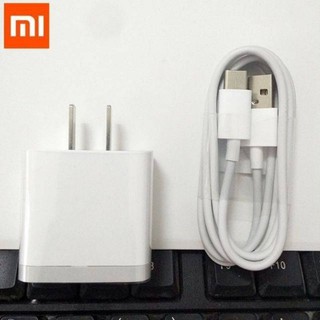 สายชาร์จเร็ว XiaoMi Original USB Charger Adapter QC3.0 Fast Charger Type-C Cable for Redmi Note7 , Redmi Note8 Mi9 4s 5