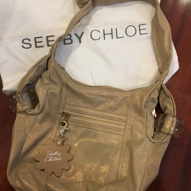 กระเป๋าถือสีทอง chloe (See by chloe)