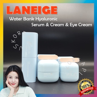 [LANEIGE] เซรั่มไฮยารูลอนิก สีฟ้า ขนาด 50 มล. 50 มล. ครีมบํารุงรอบดวงตา 25 มล.