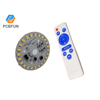 Pcbfun บอร์ดโมดูลไฟเพดาน Led พลังงานแสงอาทิตย์ 3.2-3.7V 12W แบบเปลี่ยน พร้อมรีโมตคอนโทรล