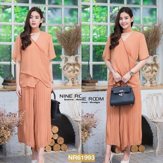 Granddesignplus ชุดเซ็ทเสื้อและกางเกงสีน้ำตาล