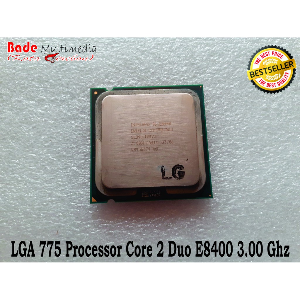 โปรเซสเซอร์คอมพิวเตอร์ CPU PC LGA 775 Core 2 Duo E8400 3.00 Ghz Intel