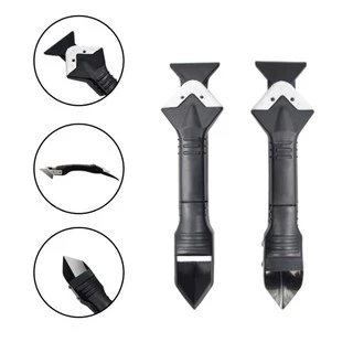 3-in-1 ชุดเครื่องมือกาวยาแนวหัวสแตนเลส อุปกรณ์เหมาะสำหรับใช้กับงานปูกระเบื้อง, ยาแนวซิลิโคน, ยาแนวอะครีลิก เป็นต้น