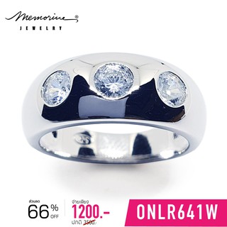 Memorine Jewelry แหวนเงินแท้ 925 ฝังเพชรสวิส (CZ) : ONLR641W