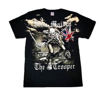 ☄❡✽เสื้อวง Iron Maiden overprin เสื้อวงร็อค Iron Maiden