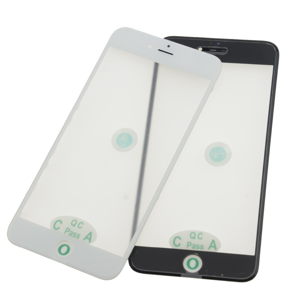 ใหม่ AAA + สําหรับ iphone 8 7 6 6s plus 5s 5g 5c LCD หน้าจอสัมผัสด้านหน้ากระจกเลนส์ด้านนอกพร้อมกรอบ OCA ฟิล์มกดเย็นเปลี่ยน