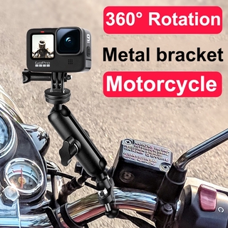 เมาท์ยึดกล้อง Gopro 9 8 7 Xiaomi Yi 4K SJCAM Sony EKEN DJI OSMO สําหรับรถจักรยานยนต์