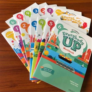 หนังสือเรียนและสมุดงานภาษาอังกฤษสำหรับเด็กและนักเรียนระดับประถมศึกษา—Primary School Student Children's Oxford English Textbook Workbooks Exercise Book “Everybody Up 2th Edition Grade Starter/1/2/3/4/5/6”