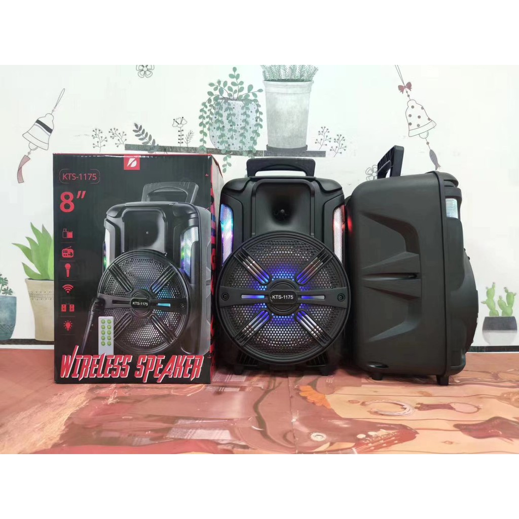 [มีของแถม]Kaideel  ลำโพงบลูทูธ KTS-1175 และ 1176 ดอก 8 นิ้ว เสียงดัง คาราโอเกะ แถมฟรี ไมโครโฟน และ รีโมท