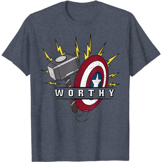 [S-5XL]เสื้อยืด พิมพ์ลายกัปตันอเมริกา Marvel Avengers Endgame สําหรับผู้ชาย