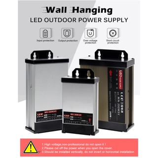 Wall Mount LED Power Supply AC190-240V DC12V 24V 100W