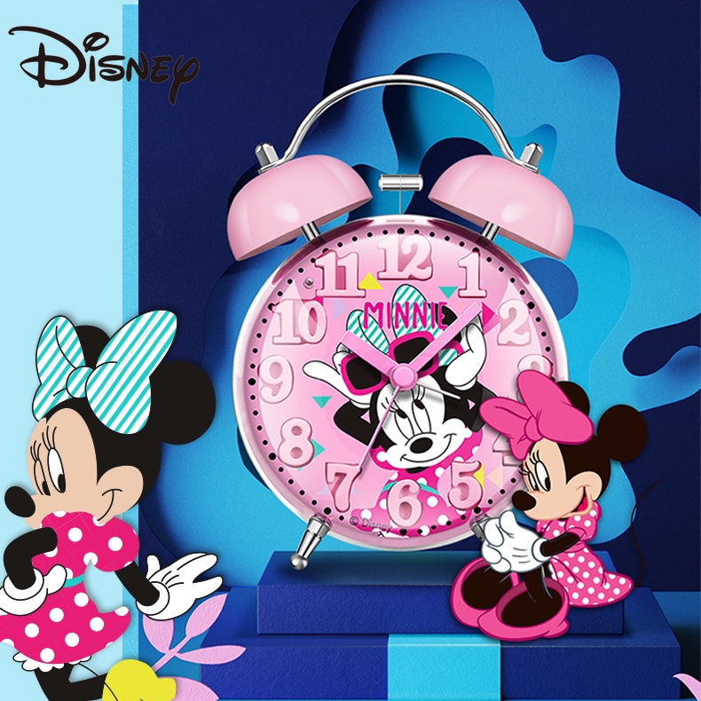 Disney Small Alarm Clock Girl Student Cartoon Bedroom Bedside Clock Boy ...