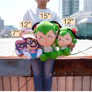 ตุ๊กตา Arale อาราเล่ &amp; Gatchan กั๊ตจัง ท่านั่ง 7/12/15นิ้ว Dr. Slump ดร.สลัมป์ หนูน้อยอาราเล่