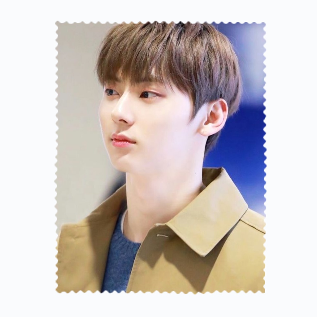 ผ้าเช็ดแว่นตา เช็ดเลนส์ ผ้าไมโครไฟเบอร์ นักร้องเกาหลี K-pop ฮวัง มิน-ฮย็อน Hwang MinHyun wanna one N