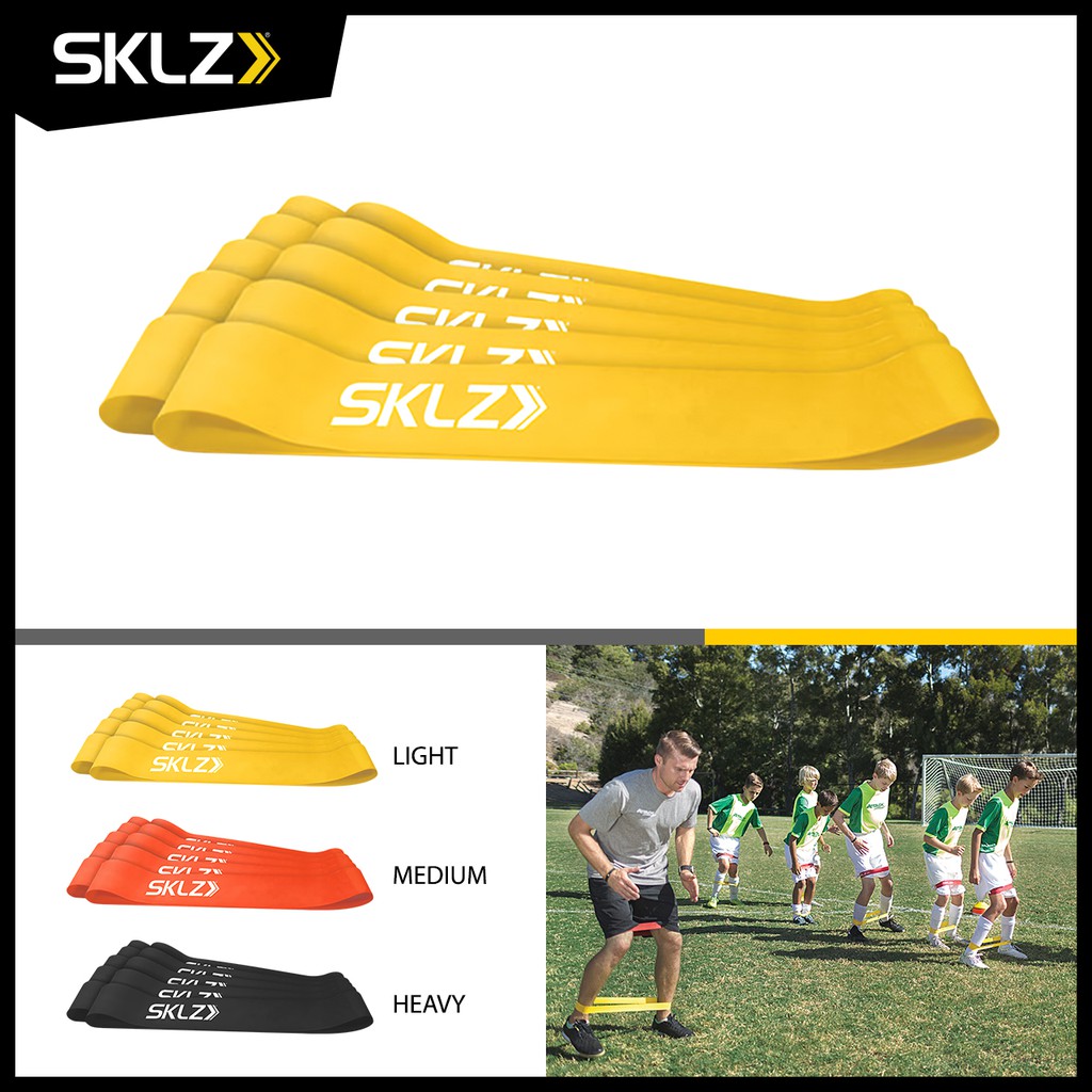 SKLZ - Mini Bands (ชุด10เส้น) ยางยืดออกกำลังกาย น้ำหนัก สายแรงต้าน