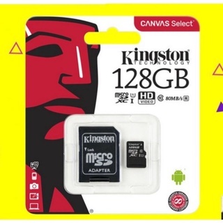 การ์ดจำหน่วยความจำ Kingston SD128GB Class10