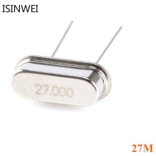 10 ชิ้น passive ควอตซ์คริสตัล hc - 49 s 27mhz 27 . 000 m 27 . 0000 mhz