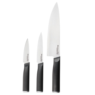 KITCHENAID CHEF KNIFE SET – 3 PIECE WITH BLADE COVERS KEG3PTHEOHOBA