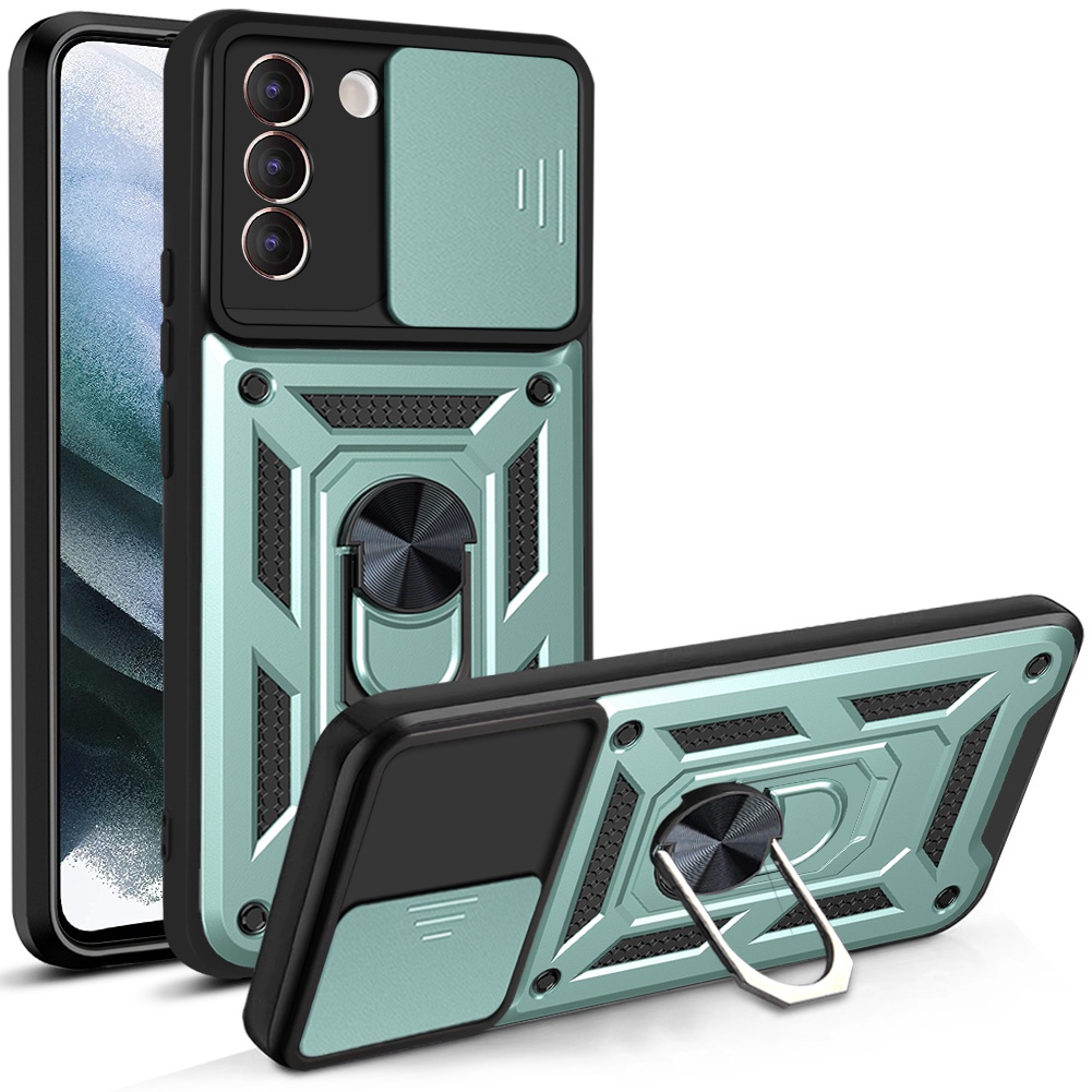 Samsung Galaxy S20 S21 PLUS Ultra FE 5G เคสโทรศัพท์มือถือ กันกระแทก ป้องกันกล้อง พร้อมขาตั้ง หมุนได้ สําหรับ