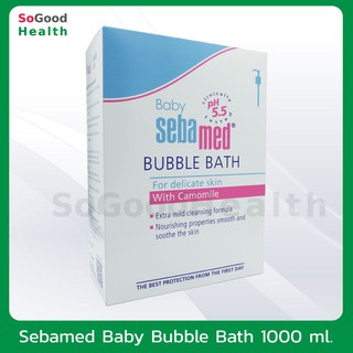 💥EXP 06/24💥 SEBAMED BABY BUBBLE BATH 1000 ml ผลิตภัณฑ์อาบน้ำสำหรับเด็ก สารสกัดจากธรรมชาติ ไม่ก่อให้เกิดการระคายเคืองผิว